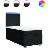 Maison Chic Box spring postelja - Vzmetna postelja z vzmetnico črna 90x200 cm blago SL10390, (21881979) | Shoptok.si