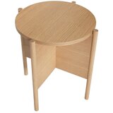 Hübsch Okrogla stranska mizica v hrastovem dekorju ø 45 cm Heritage – | Shoptok.si
