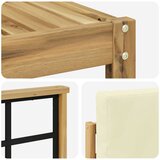  Set vanjskih sofa 8 kom. Bijela i krem Poliester | shoptok.hr
