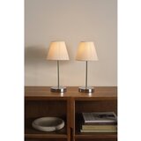 Jotex Bež/u sjajno srebrnoj boji tekstilna stolna lampa (visina 39 cm) Lasse – | shoptok.hr
