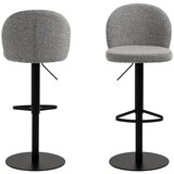Actona Črn/siv barski stol z nastavljivo višino (višina sedeža 55 cm) Patricia – | Shoptok.si