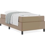  Posteljni okvir z vzmetnico Kapučino 90 x 190 cm Umetna koža | Shoptok.si