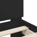  Okvir kreveta s uzglavljem crni 180x200 cm konstruirano drvo | shoptok.hr