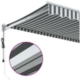Tenda Zložljiva tenda antracit in bela 4,5x3 m blago in aluminij | Shoptok.si