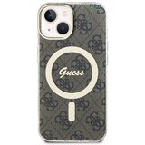 Guess Hrbtni ovitek za iPhone 15 z vzorcem MagSafe 4G, Rjava, (21749256) | Shoptok.si