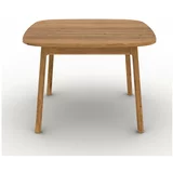 The Beds Jedilna miza iz masivnega hrasta v naravni barvi 90x120 cm Twig –
