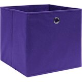  Kutije za pohranu 4 kom ljubičaste 32 x 32 x 32 cm od tkanine | Eponuda.ba
