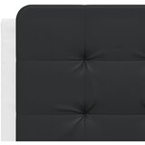  Okvir kreveta bez madraca Zadar bijeli i crni 140 x 190 cm od umjetne kože | shoptok.hr