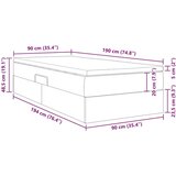  Postelja z dodatnim prostorom za shranjevanje in vzmetnico, (5000100928) | Shoptok.si