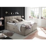 MID.YOU POSTELJA BOXSPRING 180 cm x 200 cm , tekstil umazano rjava | Shoptok.si