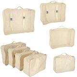  Organizatori za kovčege Putni set od 8 komada pribor za pohranu odjeće vodootporne torbe torba za šminku torba za cipele bež | shoptok.hr