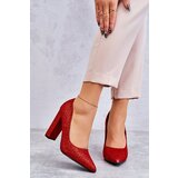 Kesi Shiny pumps In red heels Elmira | shoptok.hr