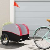  Teretna prikolica za bicikl crno-crvena 45 kg željezna | shoptok.hr