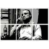  Najveći mafijaši na platnu the godfather - vito corleone sa flašom viskija | ePonuda.com