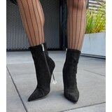 Gemre Black ankle boots with decorative heel Ferguson | Shoptok.si