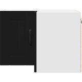 vidaXL zidni kuhinjski ormarić crna 57 x 57 x 40 cm konstruirano drvo | shoptok.hr