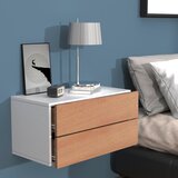 MID.YOU NOČNA OMARICA, bela, medeni hrast | Shoptok.si