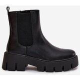 Boto Women's Ankle Boots With Zipper Heated Eco Leather Black Fivienne | Shoptok.si
