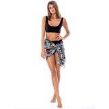 Fashion Hunters Embroidered pareo with colorful flowers | shoptok.hr