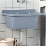  Umivaonik za zidnu montažu sivi 60x40x28 cm od smole
