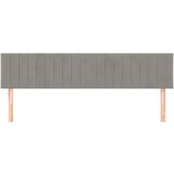  Uzglavlja 2 kom svjetlosiva 80x5x78/88 cm baršunasta | shoptok.hr