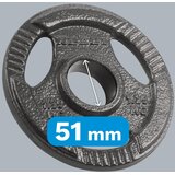 Rebel Active olimpijski utezi od lijevanog željeza 4x1,25 kg, rupa 51 mm, ploča s ručkama | shoptok.hr