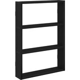 vidaXL Stenska polica črn 43x9x60 cm inž. les | Shoptok.si