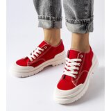 Gemre Red fabric sneakers Nassar | Shoptok.si
