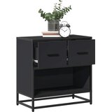  Noćni ormarić crni 60x31x60 cm Konstruirano drvo i metal | Eponuda.com