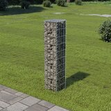 vidaXL Gabionska stena s pokrovi iz pocinkanega jekla 20x20x100 cm Cene