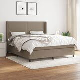 The Living Store Box spring postelja z vzmetnico taupe 160x200 cm blago - Box Spring Postelja, (21512315) Cene