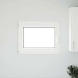 vidaXL podrumski prozor "RISOR" 80x70 cm Okretno-nagibni DIN lijevi bijeli | shoptok.hr