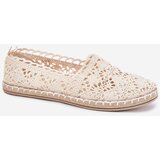 Boto Lace Women's Beige Espadrilles Adelira | shoptok.hr