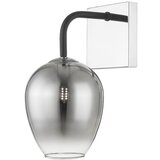 Schuller Izar stenska svetilka 1l, črna/krom, (21006380) | Shoptok.si