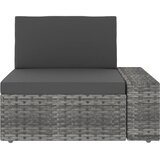  Modularni trosjed od poliratana sivi | shoptok.hr