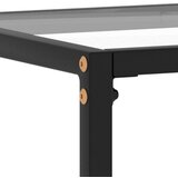  Konzolna mizica prozorna 80x35x75 cm kaljeno steklo, (20715674) | Shoptok.si