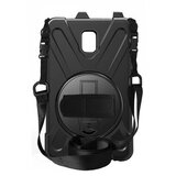 AVIZAR Ovitek z visoko zašcito Samsung Galaxy Tab Active 3, naramni trak z vrtljivim rocajem in stojalom - crn, (21124008) | Shoptok.si