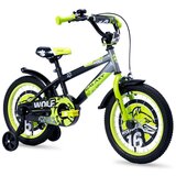  Bicikl dečiji GALAXY WOLF 16" crna/siva/neon zelena | Eponuda.com
