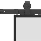  Klizna vrata s priborom crna 76 x 205 cm od ESG stakla | shoptok.hr