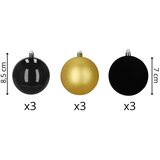  Ca1539 set božićnih kuglica 8 cm 9 kom. | shoptok.hr