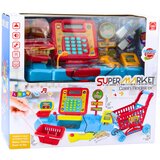  Trgovina za igru sa košarom i kolicima te puno pribora - plava | shoptok.hr