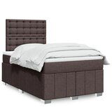 Maison Chic Box spring postelja - Vzmetna postelja z vzmetnico temno rjav 120x200 cm blago SL23484, (21891573) | Shoptok.si