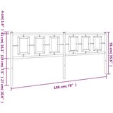 vidaXL Metalno uzglavlje bijelo 193 cm | shoptok.hr