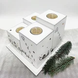 Adventski svijećnjak za 4 svijeće – ručno izrađen božićni ukras