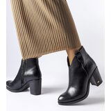 Gemre Black leather insulated ankle boots Karino | ePonuda.com