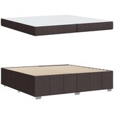  Konstrukcija postelje Temno rjava 200 x 200 cm blago, (5000123713) | Shoptok.si