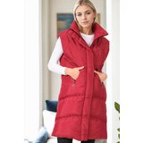 Dewberry Z6743 WOMEN'S VEST-BURGUNDY-1 Cene