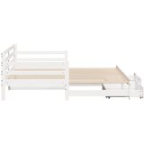  Dnevni krevet s ladicama bez madraca 90x200 cm masivno drvo | shoptok.hr