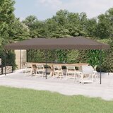 vidaXL Sklopivi šator za zabave 3 x 6 m Smeđe-siva | Eponuda.com
