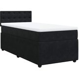  Box spring krevet s madracem crni 100x200 cm baršunasti | shoptok.hr